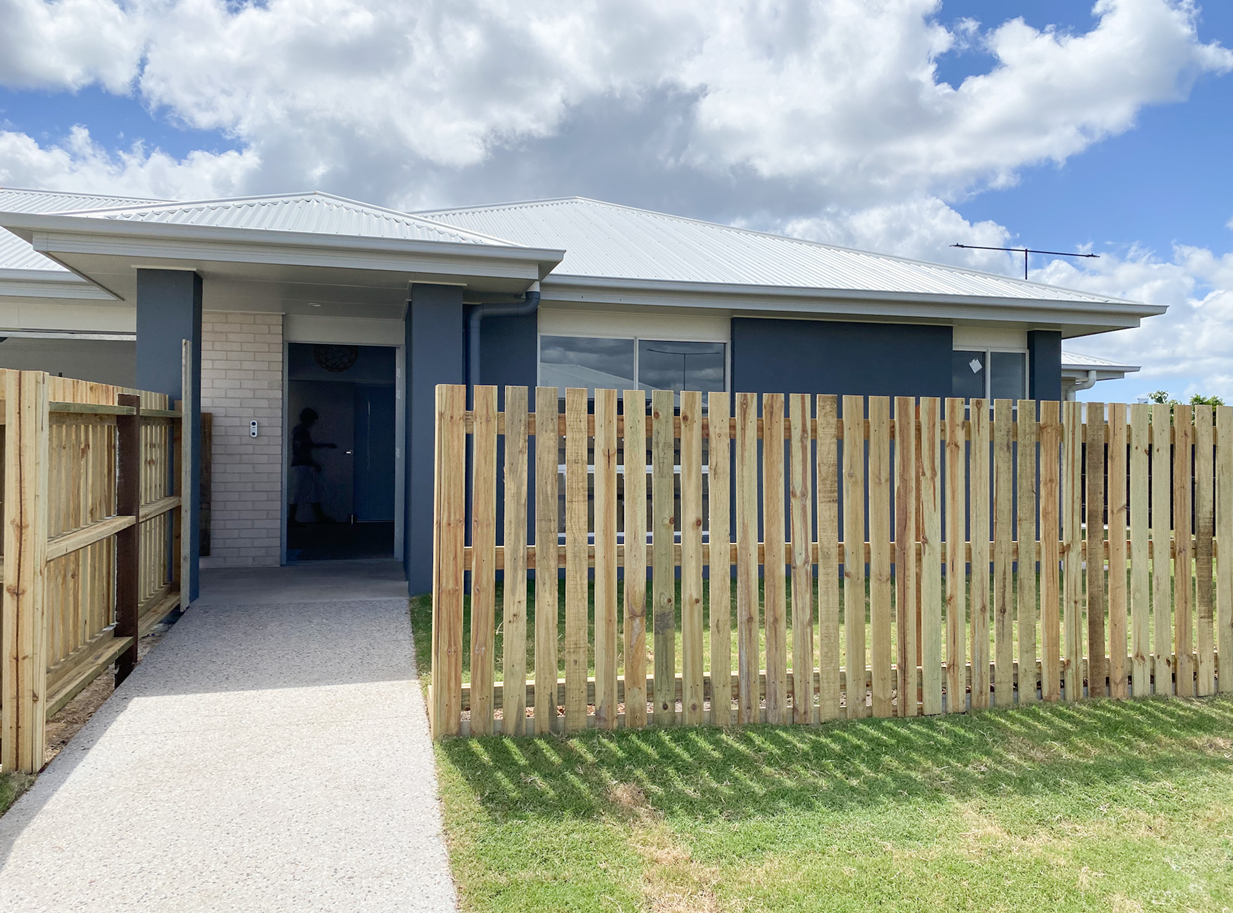 SDA home frint view of door and fence